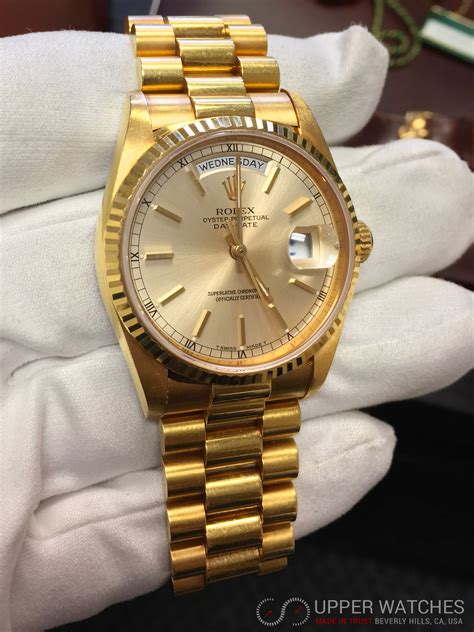 rolex gold presidenciel|rolex gold presidential watch price.